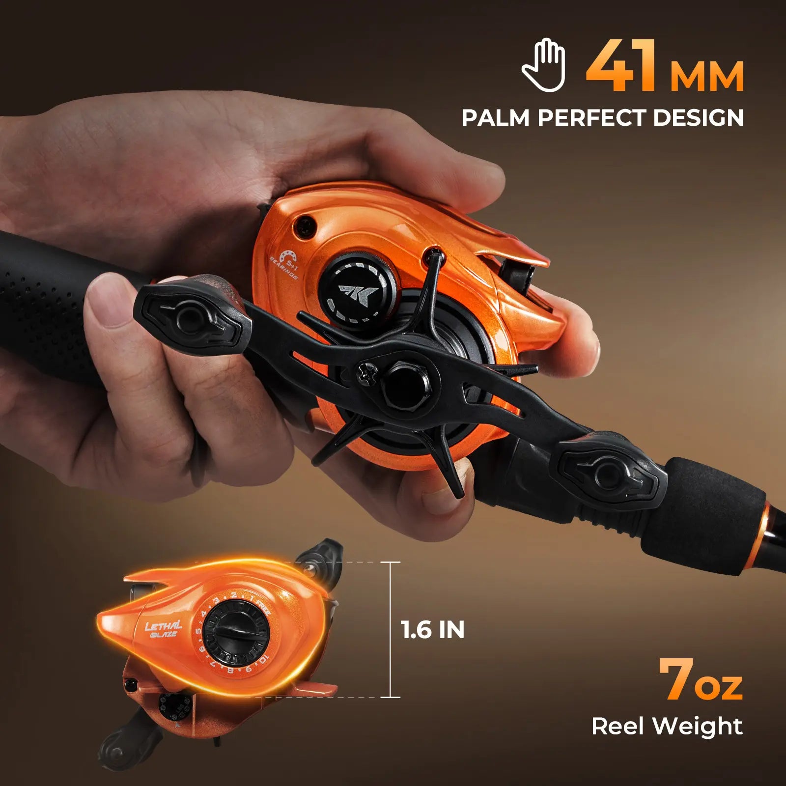 KastKing Lethal Blaze Fishing Rod & Reel Combo
