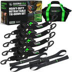 Rhino USA Retractable Ratchet Straps