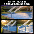 Solar Pool Fountain with LED Lights