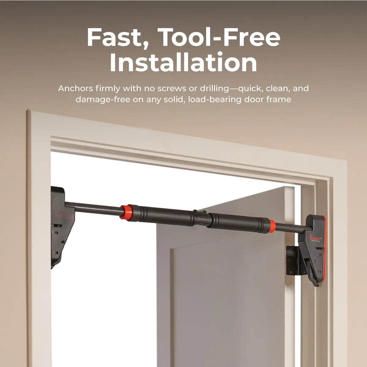 Doorway Pull-Up Bar – No Drill, 330 lbs