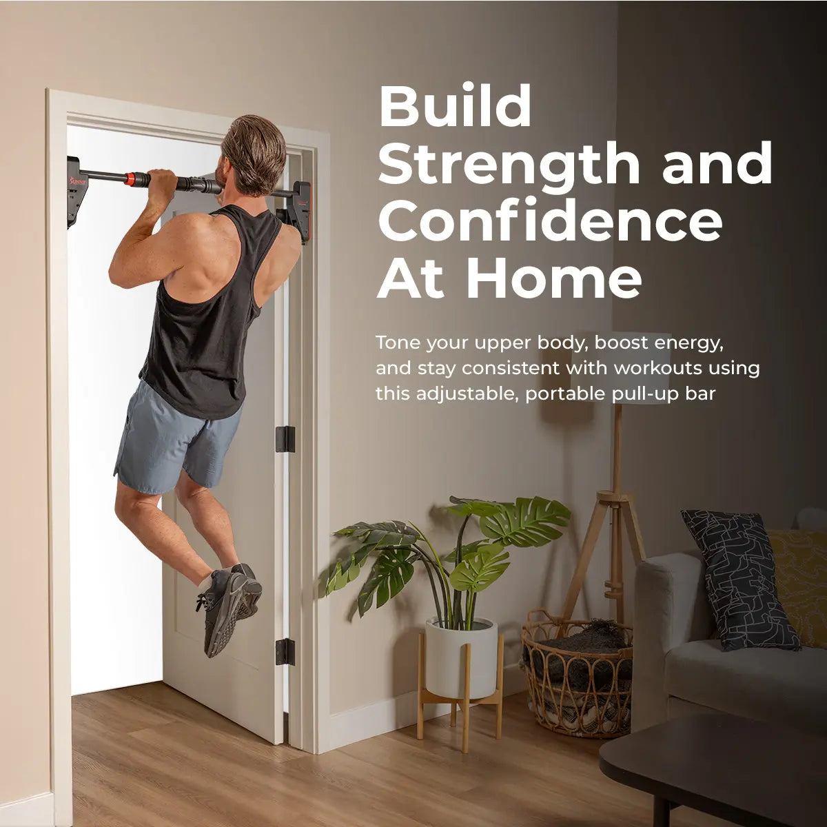Doorway Pull-Up Bar – No Drill, 330 lbs