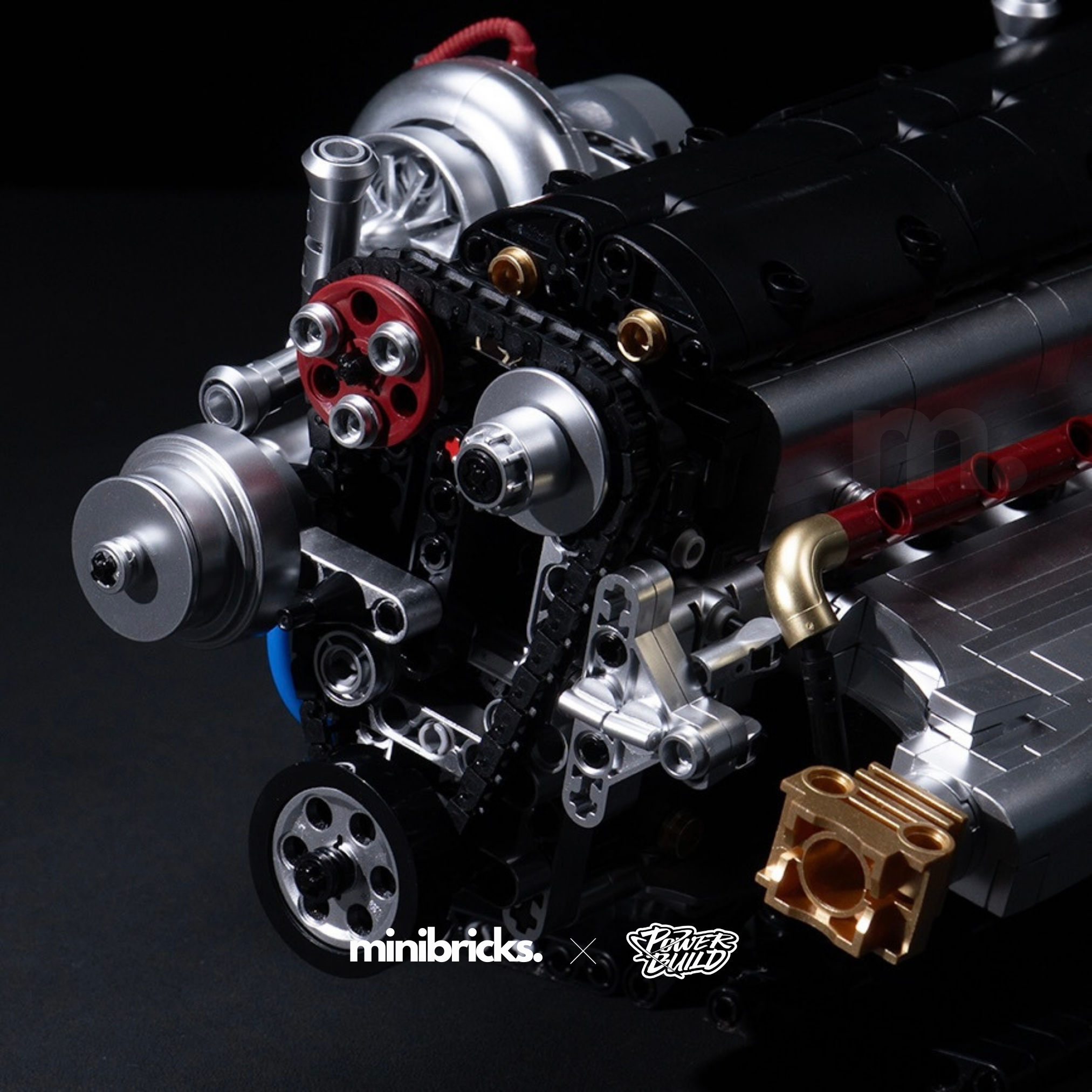 Minibricks® 2JZ Engine Building Set