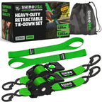 Rhino USA Retractable Ratchet Straps