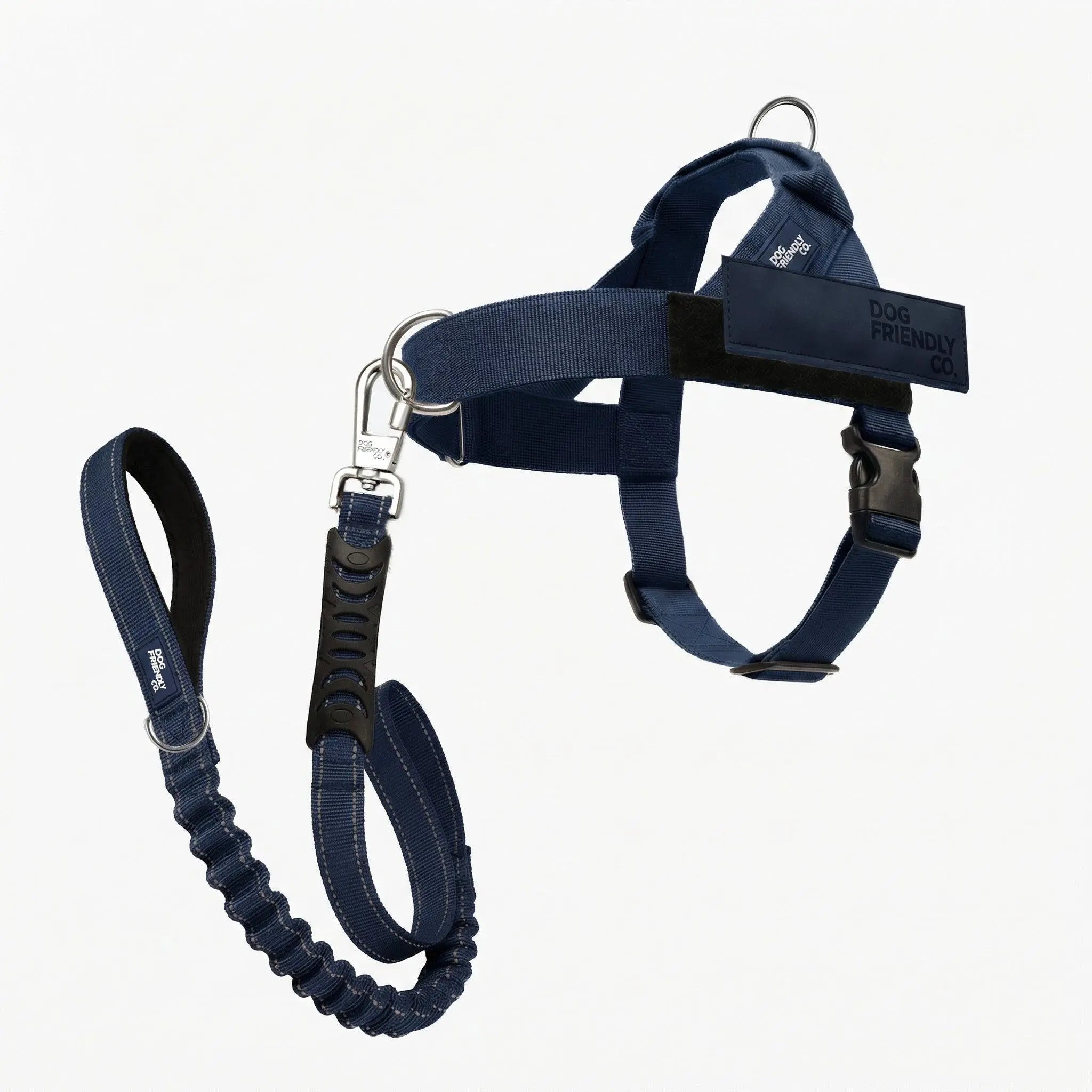 Dog Harness & Bungee Leash Set