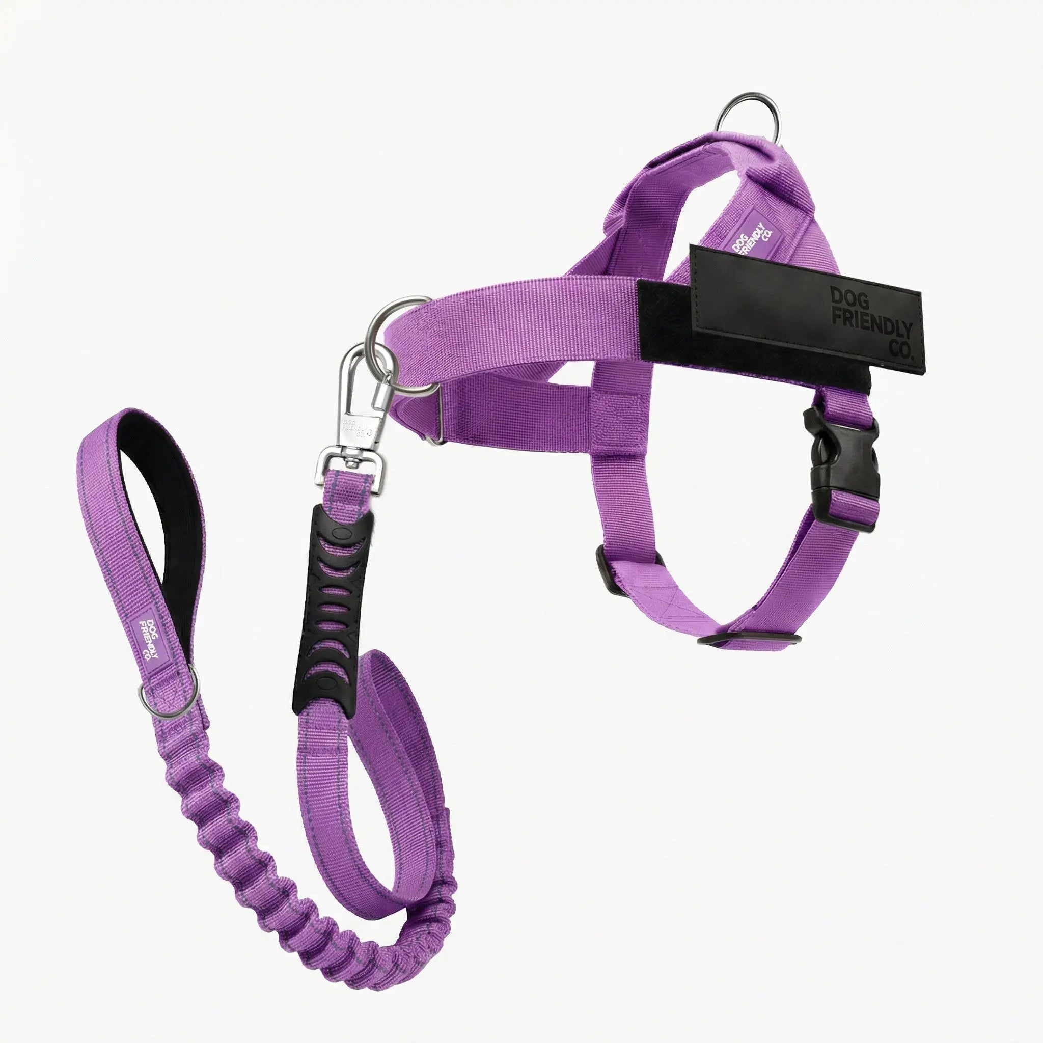 Dog Harness & Bungee Leash Set