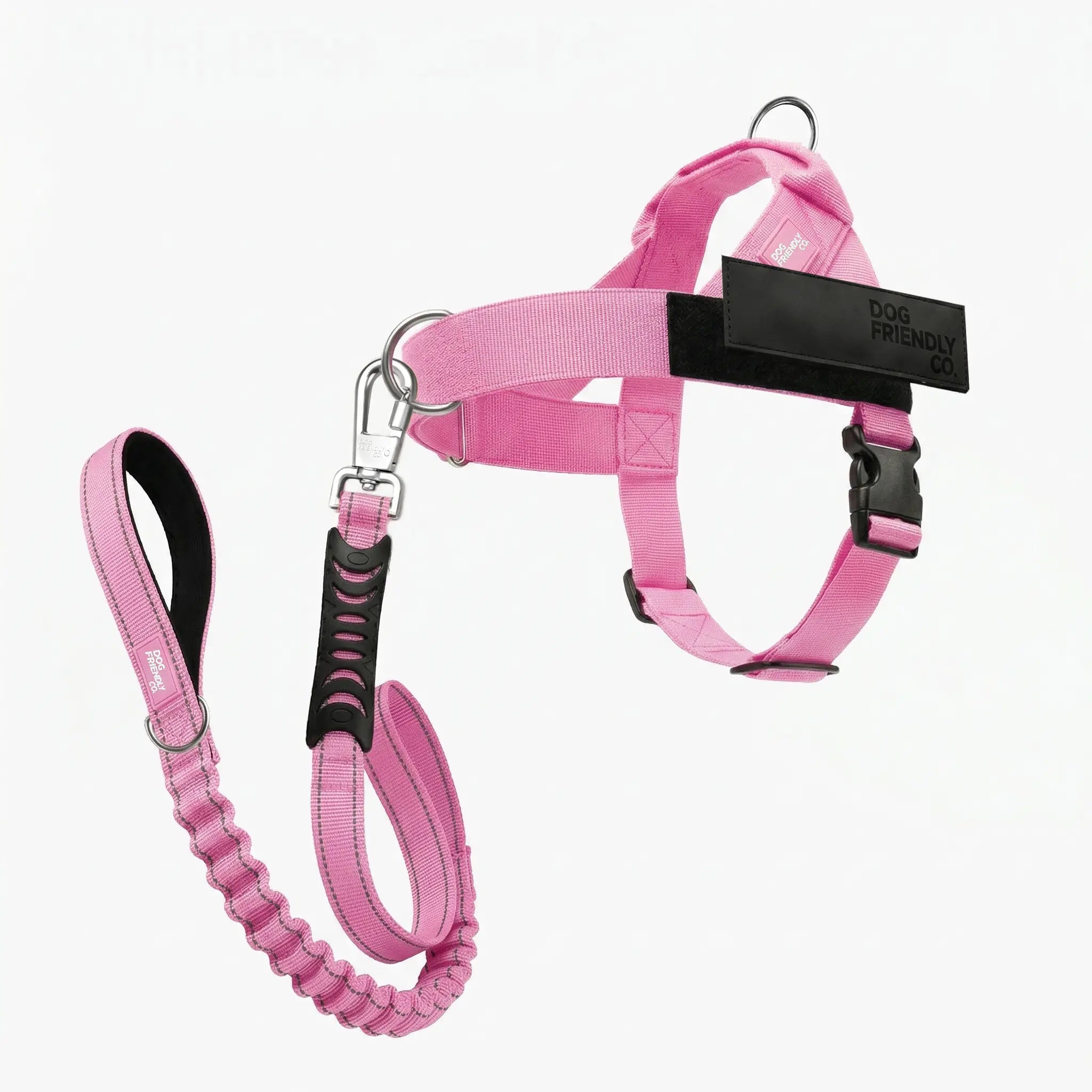 Dog Harness & Bungee Leash Set